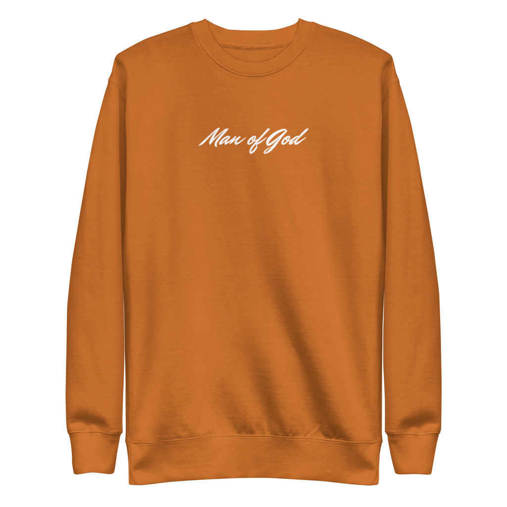Man of God Sweatshirt: Unisex Fleece Christian Apparel - Christian Apparel by BASR Clothing
