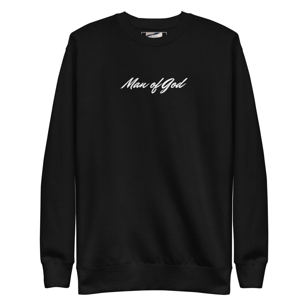 Man of God Sweatshirt: Unisex Fleece Christian Apparel - Christian Apparel by BASR Clothing