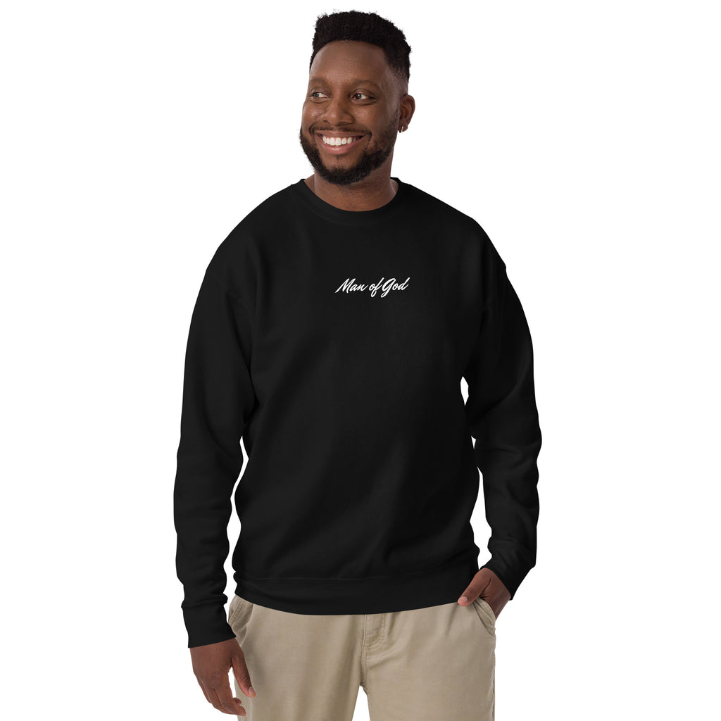 Man of God Sweatshirt: Unisex Fleece Christian Apparel - Christian Apparel by BASR Clothing