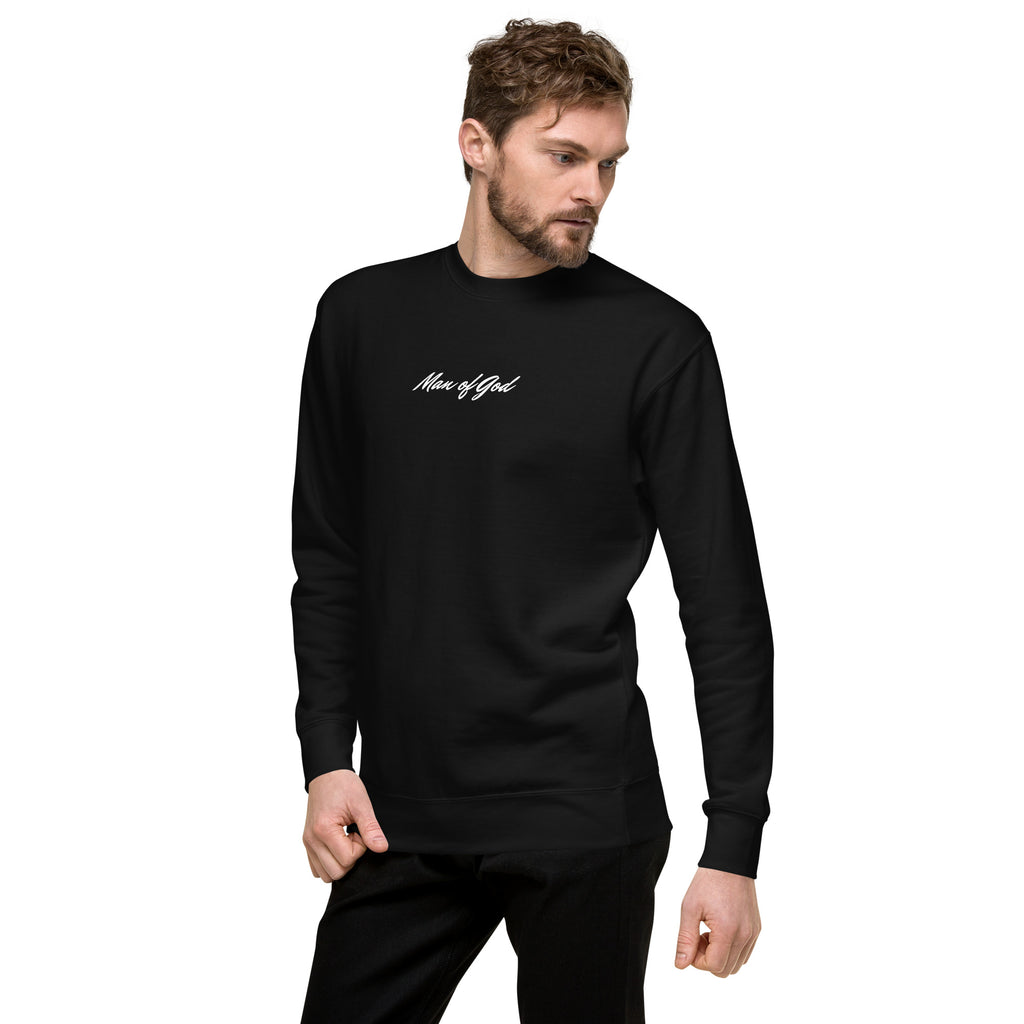 Man of God Sweatshirt: Unisex Fleece Christian Apparel - Christian Apparel by BASR Clothing