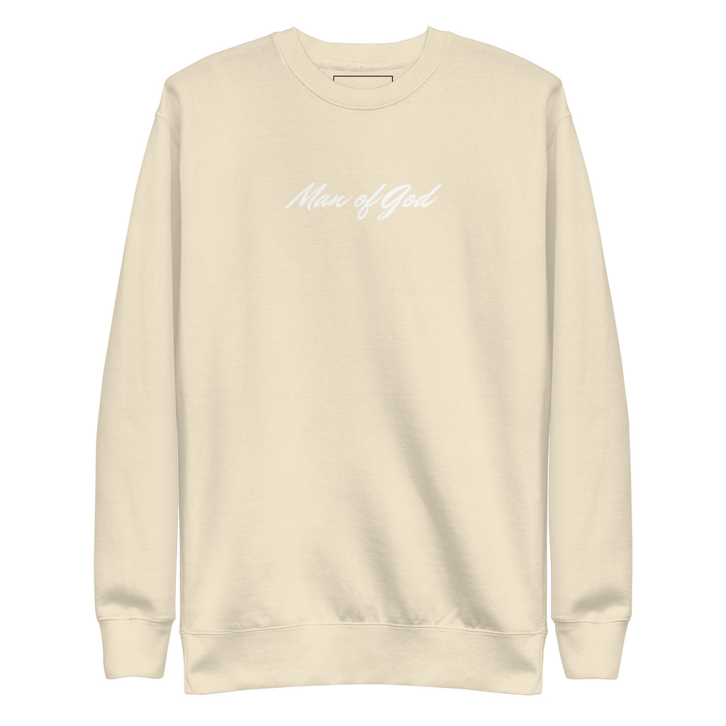 Man of God Sweatshirt: Unisex Fleece Christian Apparel - Christian Apparel by BASR Clothing