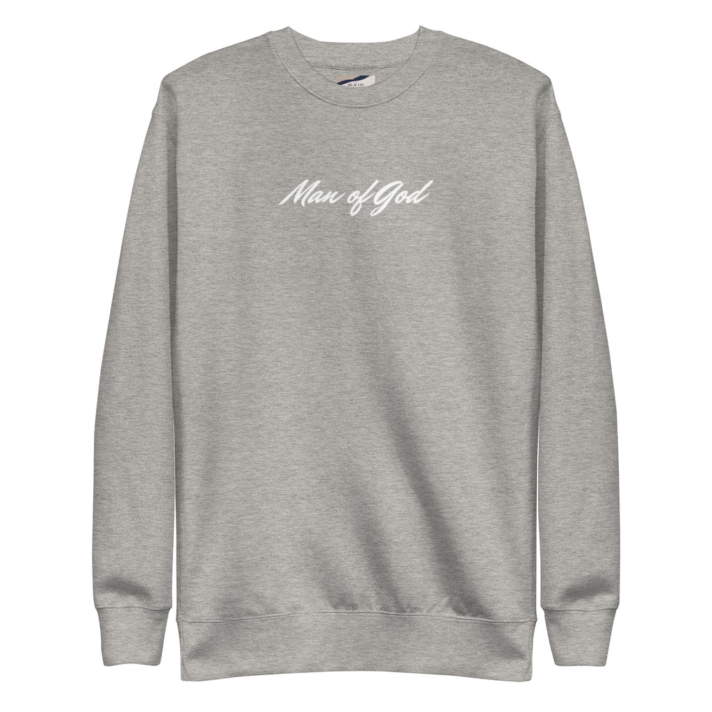 Man of God Sweatshirt: Unisex Fleece Christian Apparel - Christian Apparel by BASR Clothing
