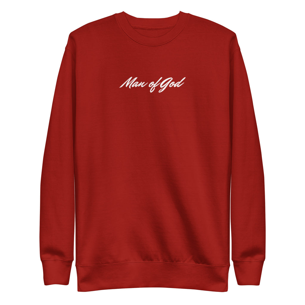 Man of God Sweatshirt: Unisex Fleece Christian Apparel - Christian Apparel by BASR Clothing