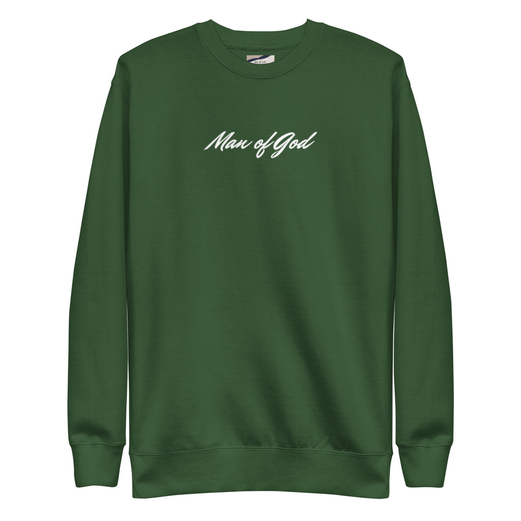 Man of God Sweatshirt: Unisex Fleece Christian Apparel - Christian Apparel by BASR Clothing