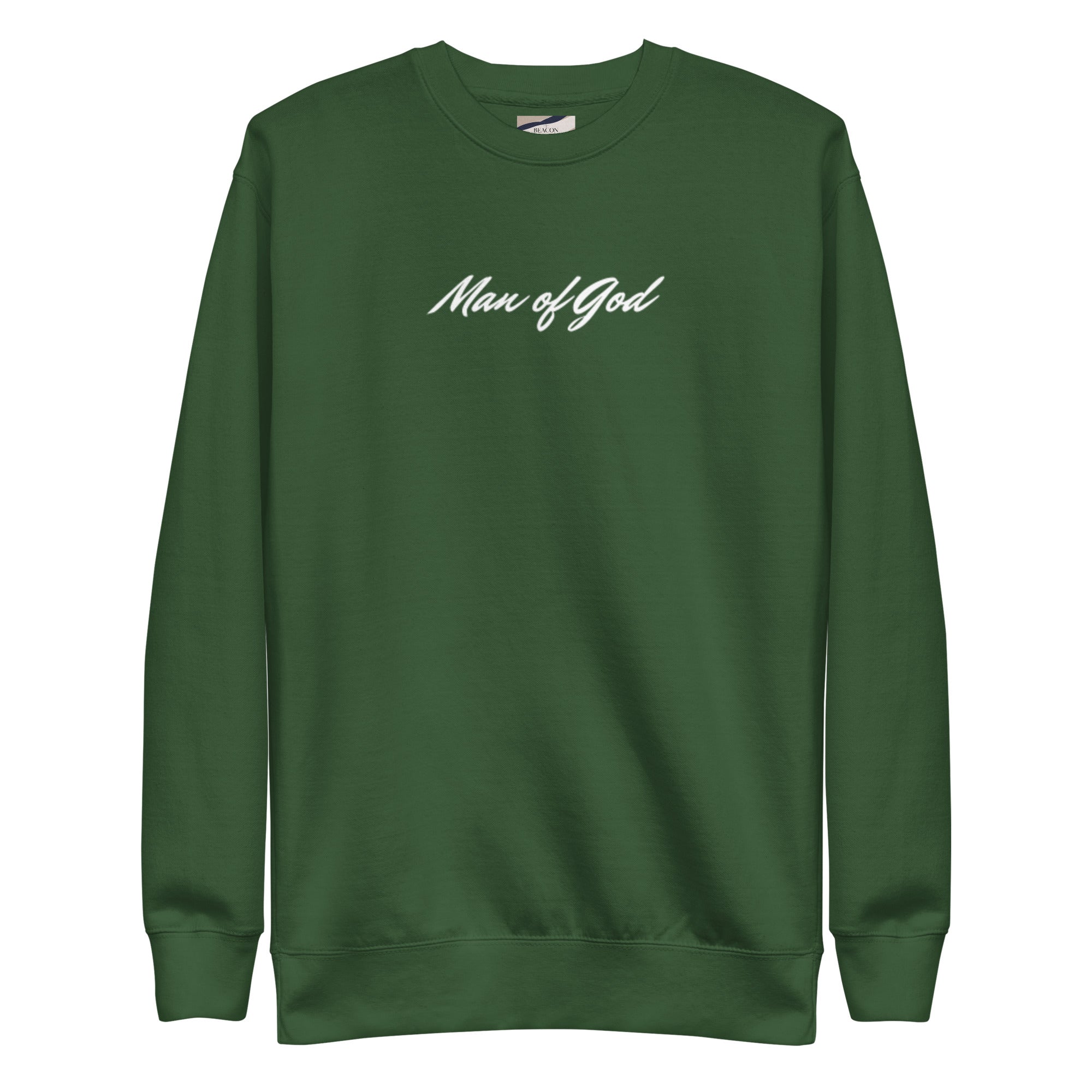 Man of God Sweatshirt: Unisex Fleece Christian Apparel - Christian Apparel by BASR Clothing
