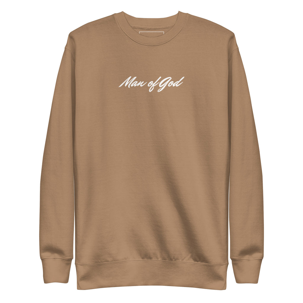 Man of God Sweatshirt: Unisex Fleece Christian Apparel - Christian Apparel by BASR Clothing