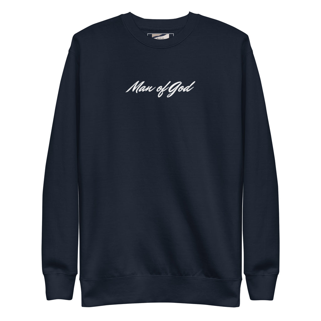 Man of God Sweatshirt: Unisex Fleece Christian Apparel - Christian Apparel by BASR Clothing