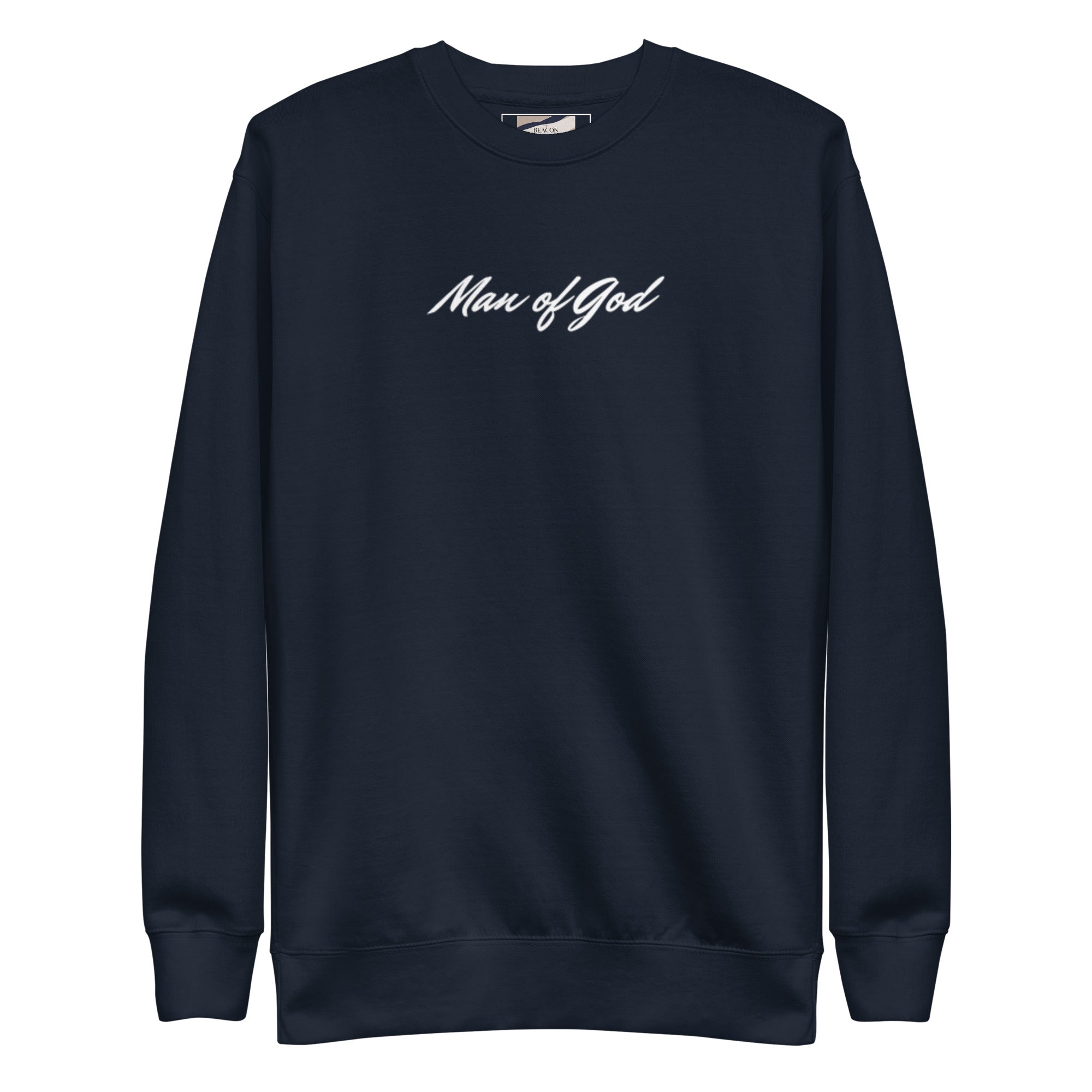 Man of God Sweatshirt: Unisex Fleece Christian Apparel - Christian Apparel by BASR Clothing