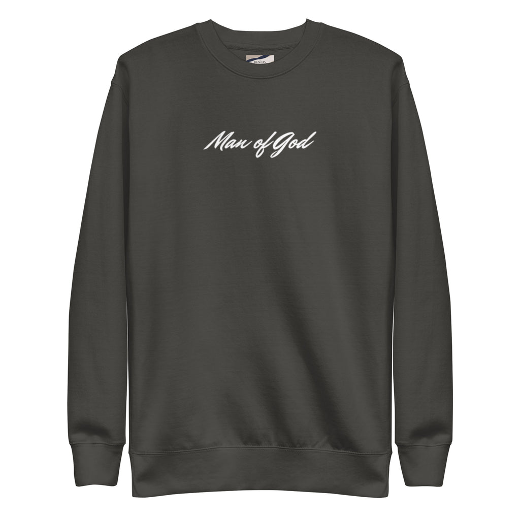 Man of God Sweatshirt: Unisex Fleece Christian Apparel - Christian Apparel by BASR Clothing