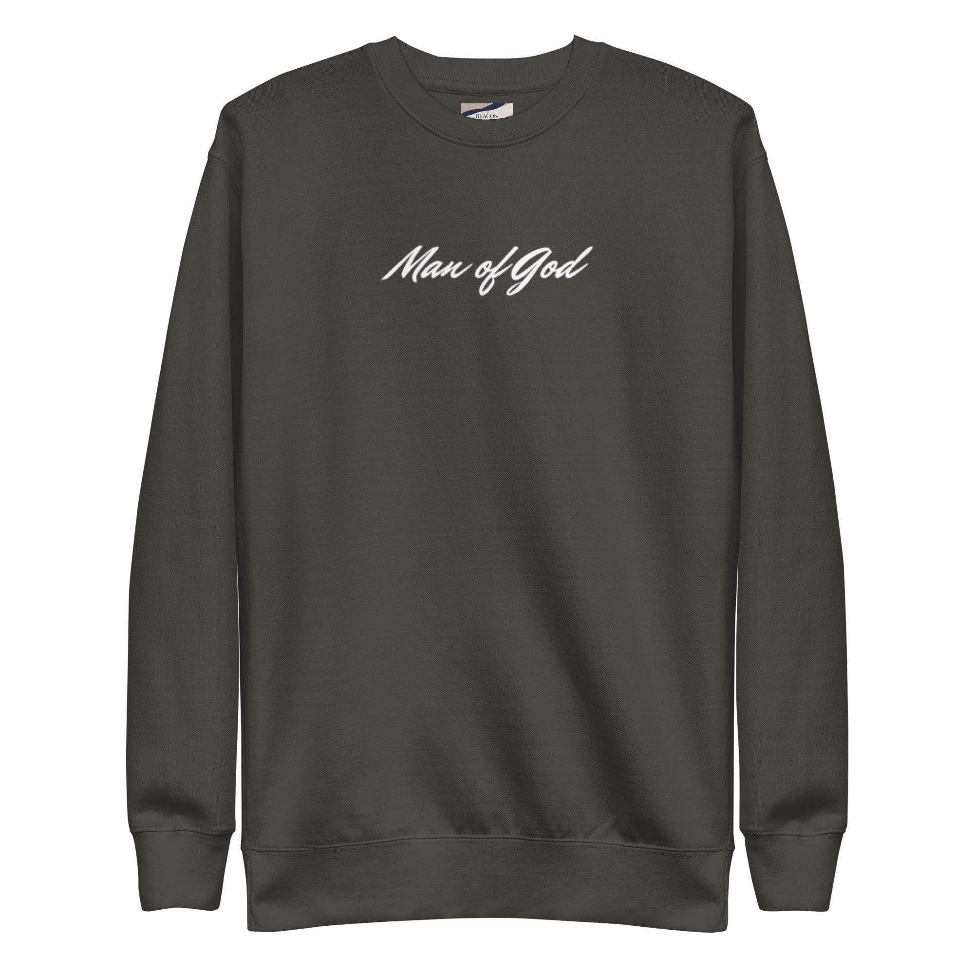 Man of God Sweatshirt: Unisex Fleece Christian Apparel - Christian Apparel by BASR Clothing