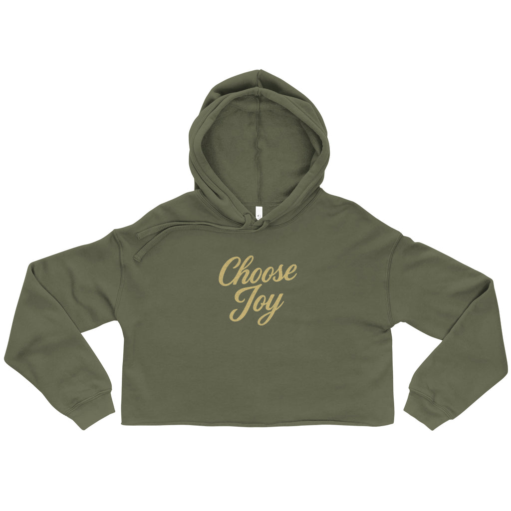 Choose Joy - Crop Hoodie - Christian Apparel by BASR Clothing