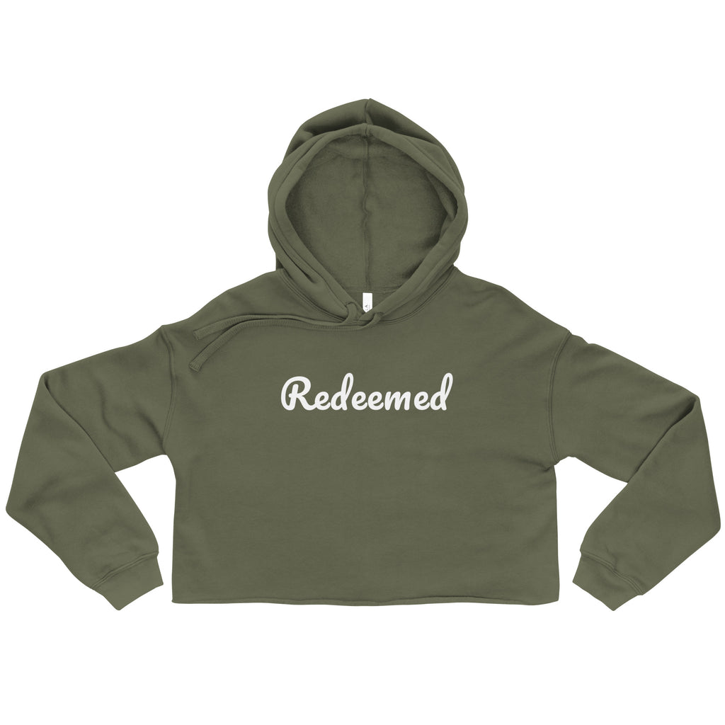 Redeemed - Crop Hoodie - Christian Apparel by BASR Clothing