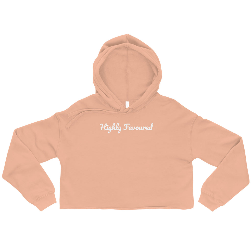 Highly Favoured - Crop Hoodie - Christian Apparel by BASR Clothing