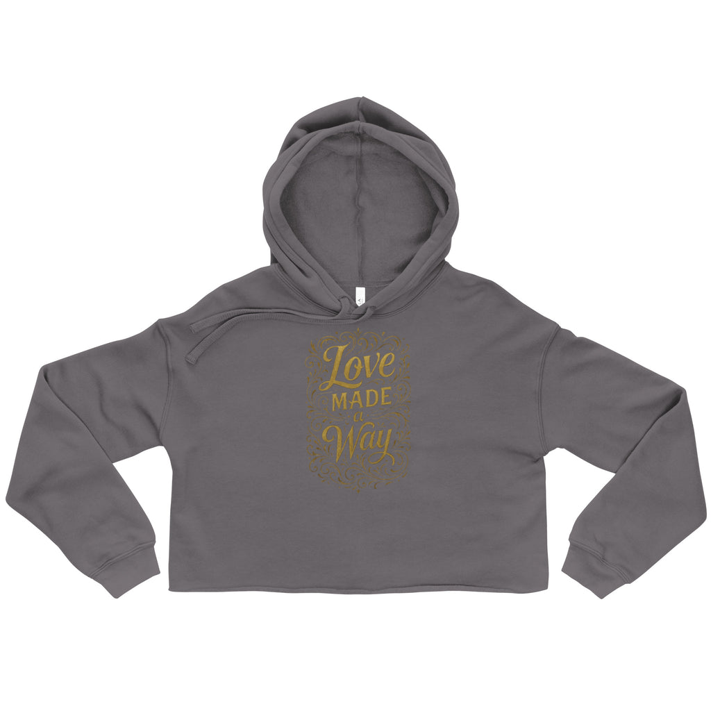 Love made a Way - Crop Hoodie - Christian Apparel by BASR Clothing