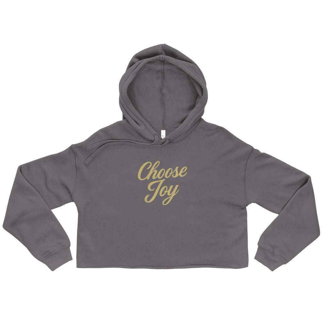 Choose Joy - Crop Hoodie - Christian Apparel by BASR Clothing