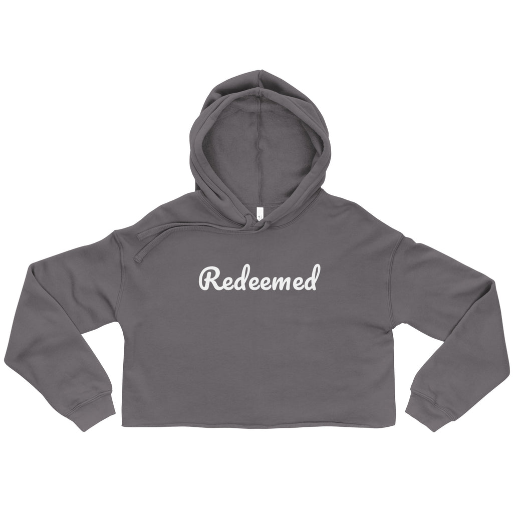 Redeemed - Crop Hoodie - Christian Apparel by BASR Clothing