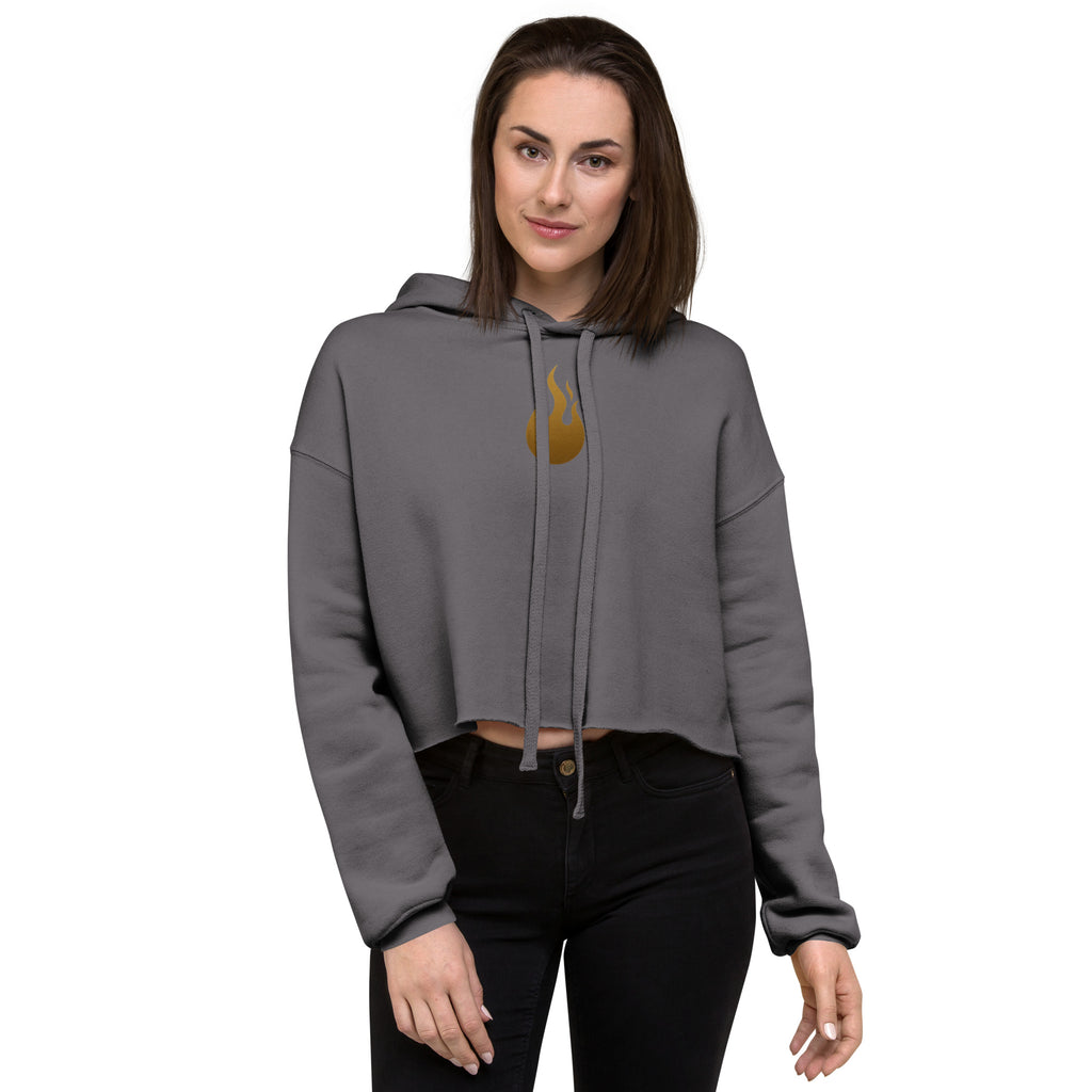 On Fire for Jesus - Crop Hoodie - Christian Apparel by BASR Clothing