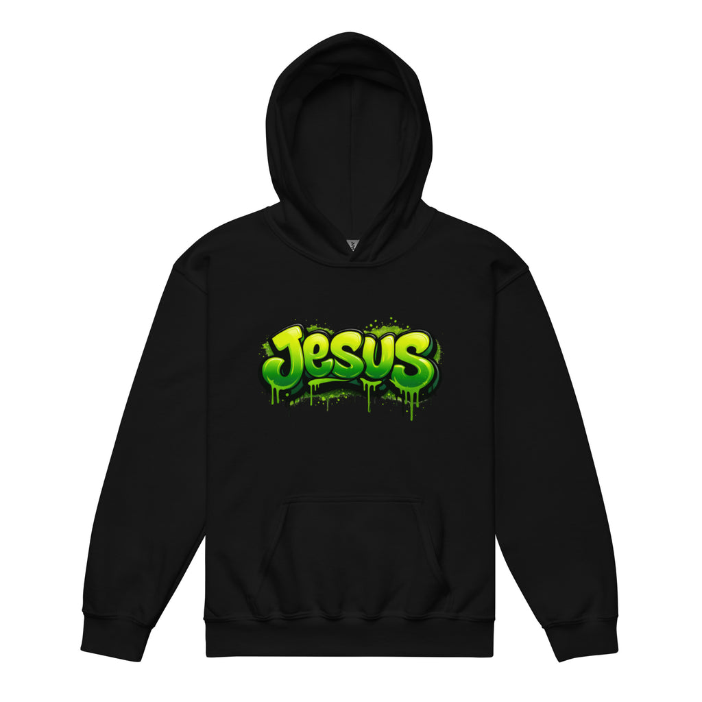 Jesus - Youth heavy blend hoodie - Christian Apparel by BASR Clothing