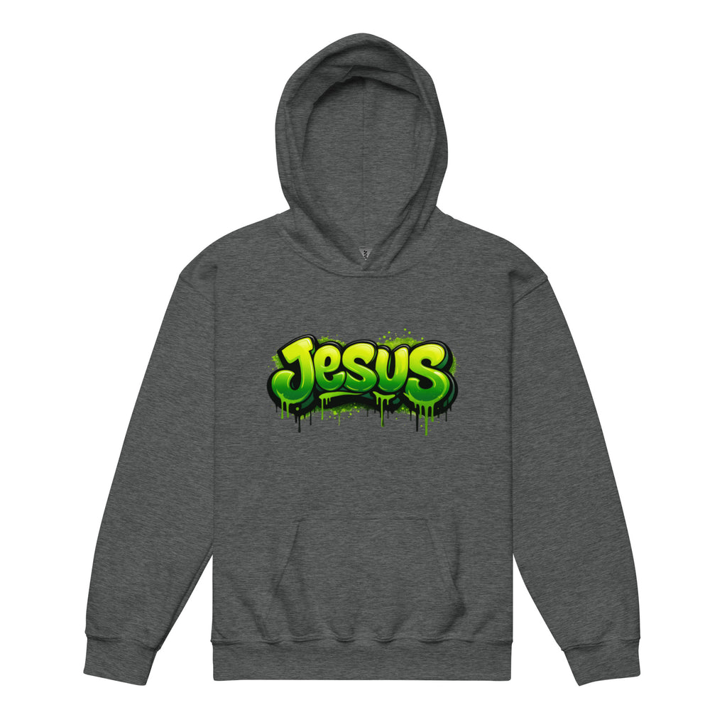Jesus - Youth heavy blend hoodie - Christian Apparel by BASR Clothing