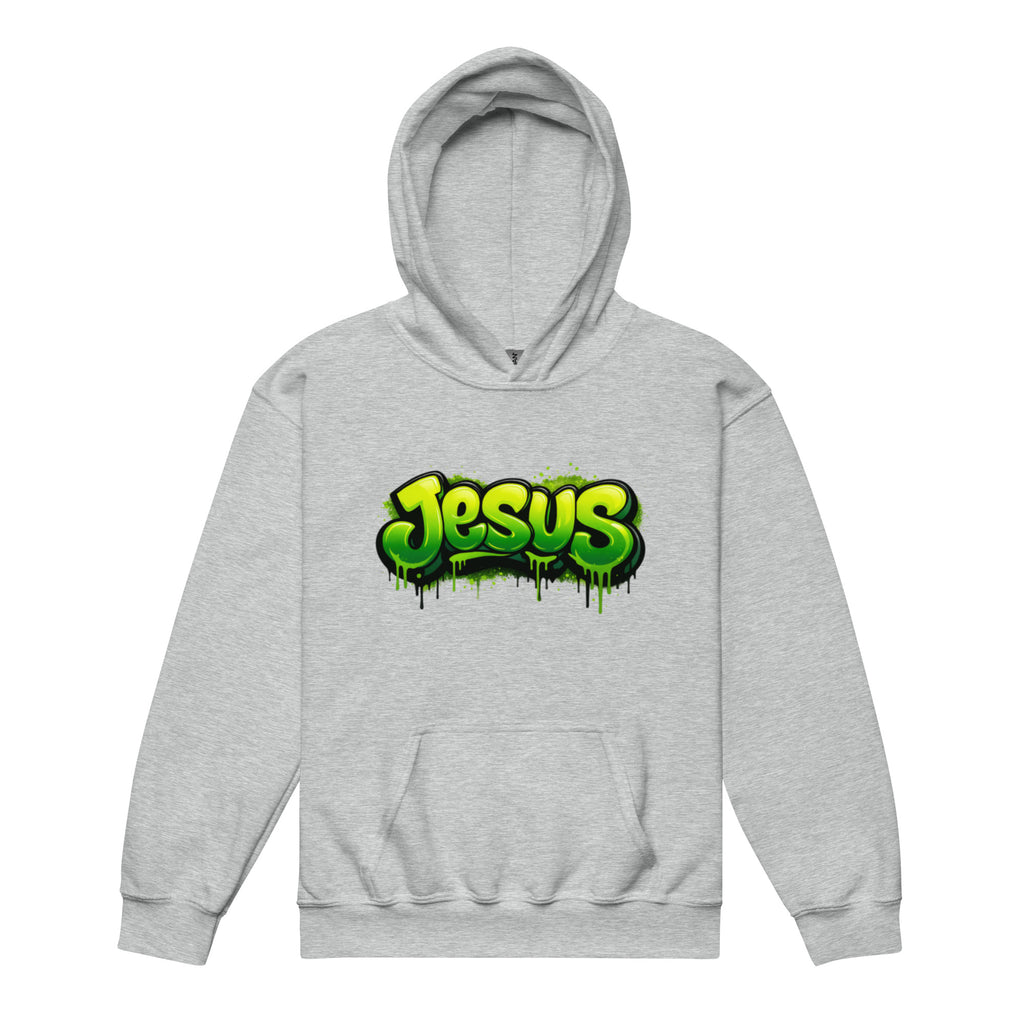 Jesus - Youth heavy blend hoodie - Christian Apparel by BASR Clothing