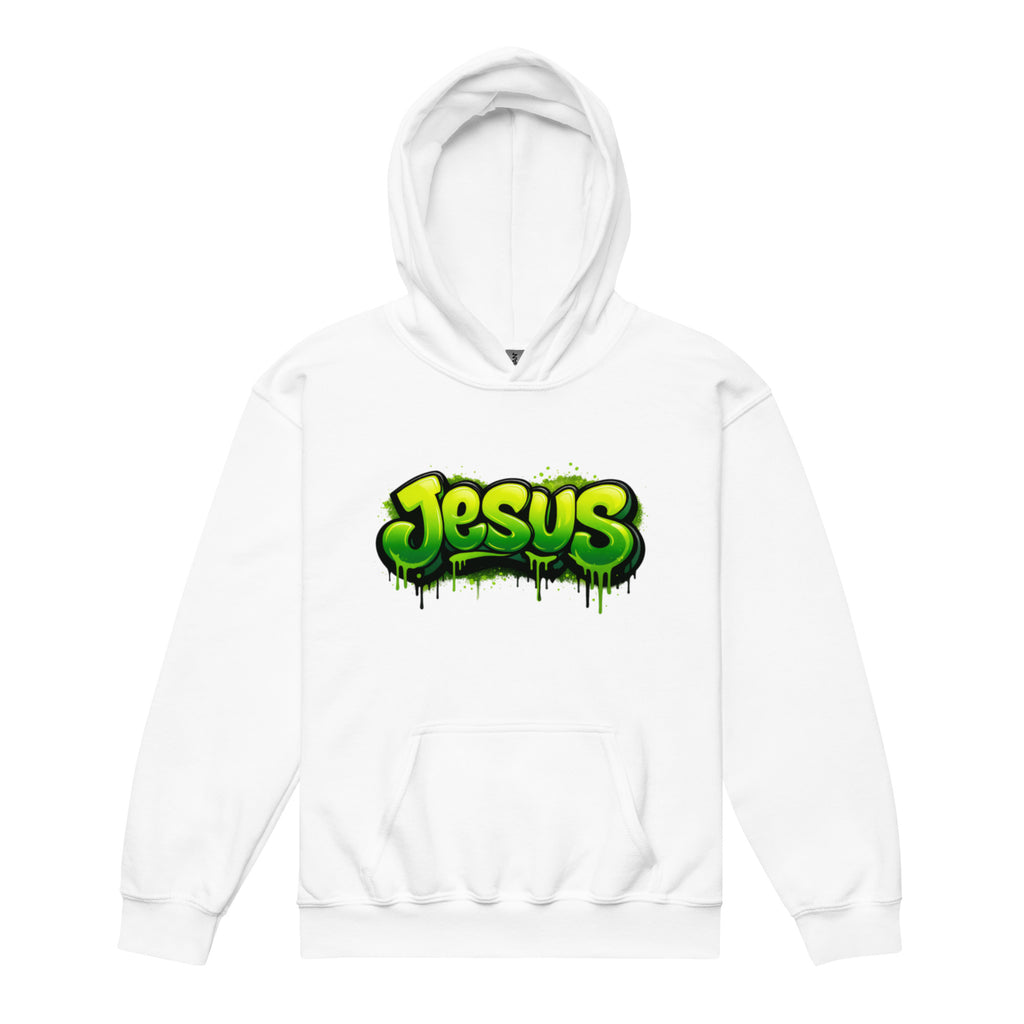Jesus - Youth heavy blend hoodie - Christian Apparel by BASR Clothing