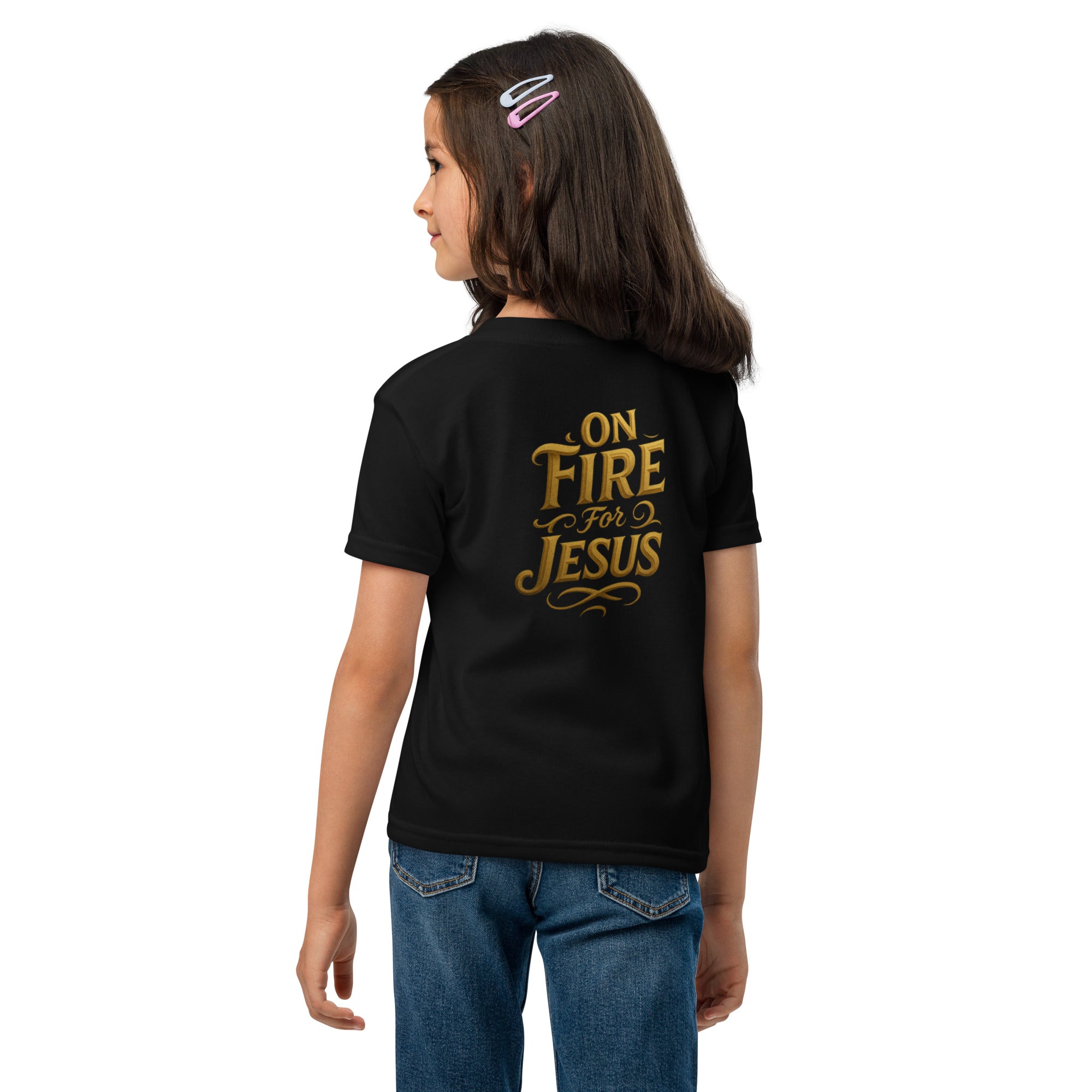 On Fire for Jesus - Youth t-shirt - Christian Apparel by BASR Clothing