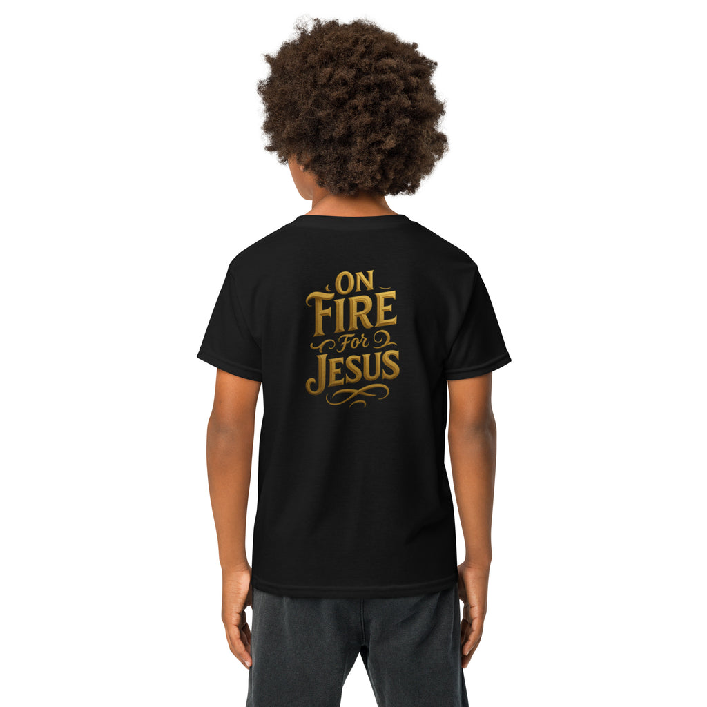 On Fire for Jesus - Youth t-shirt - Christian Apparel by BASR Clothing