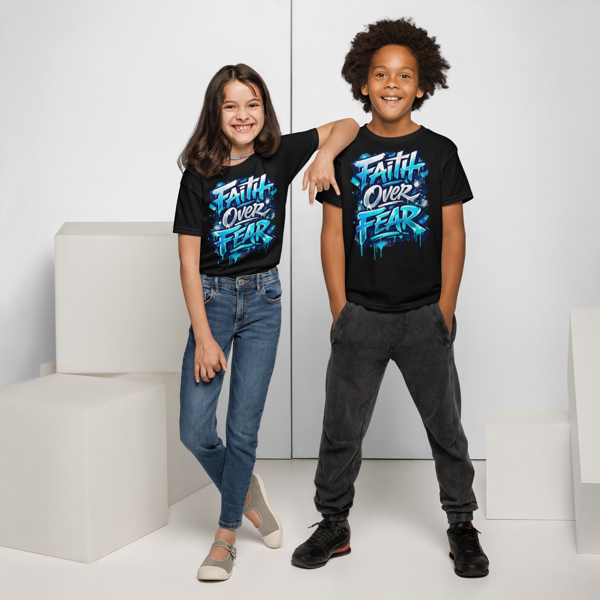 Faith over Fear - Youth t-shirt - Christian Apparel by BASR Clothing